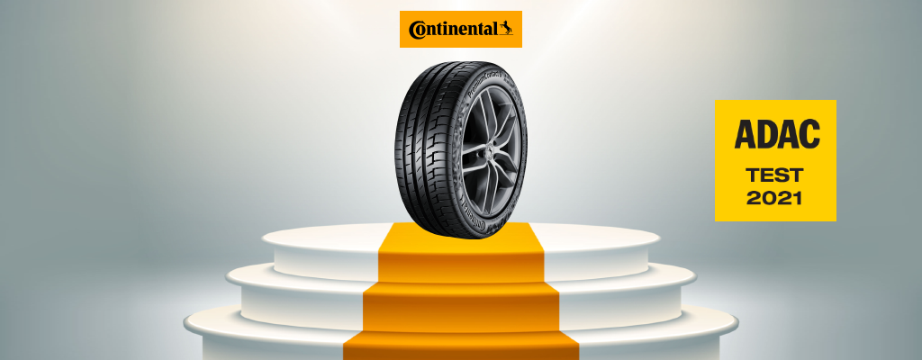 Na fotografiji je zmagovalka ADAC testa 2021, na katerem je bila najboljša letna pnevmatika Continental PremiumContact 6 dimenzije 205/55 R16.